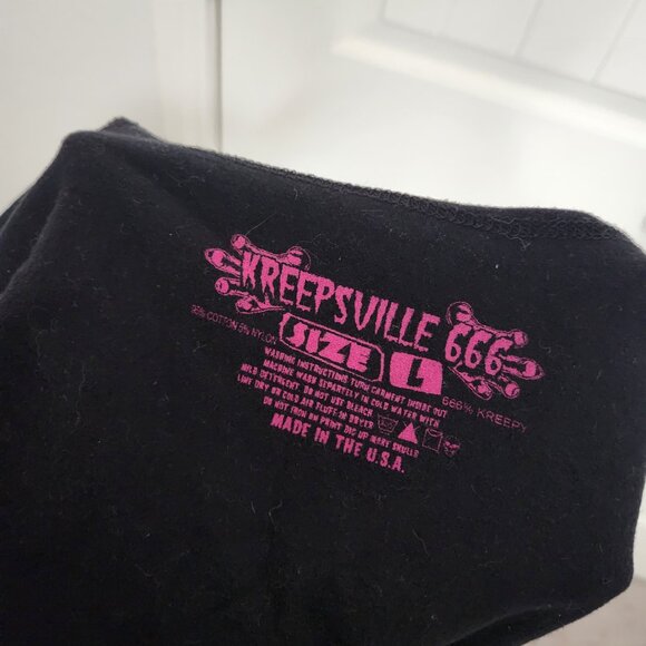 Kreepsville 666 Serial Killer Pink Skull Bodycon Dress - Picture 4 of 6